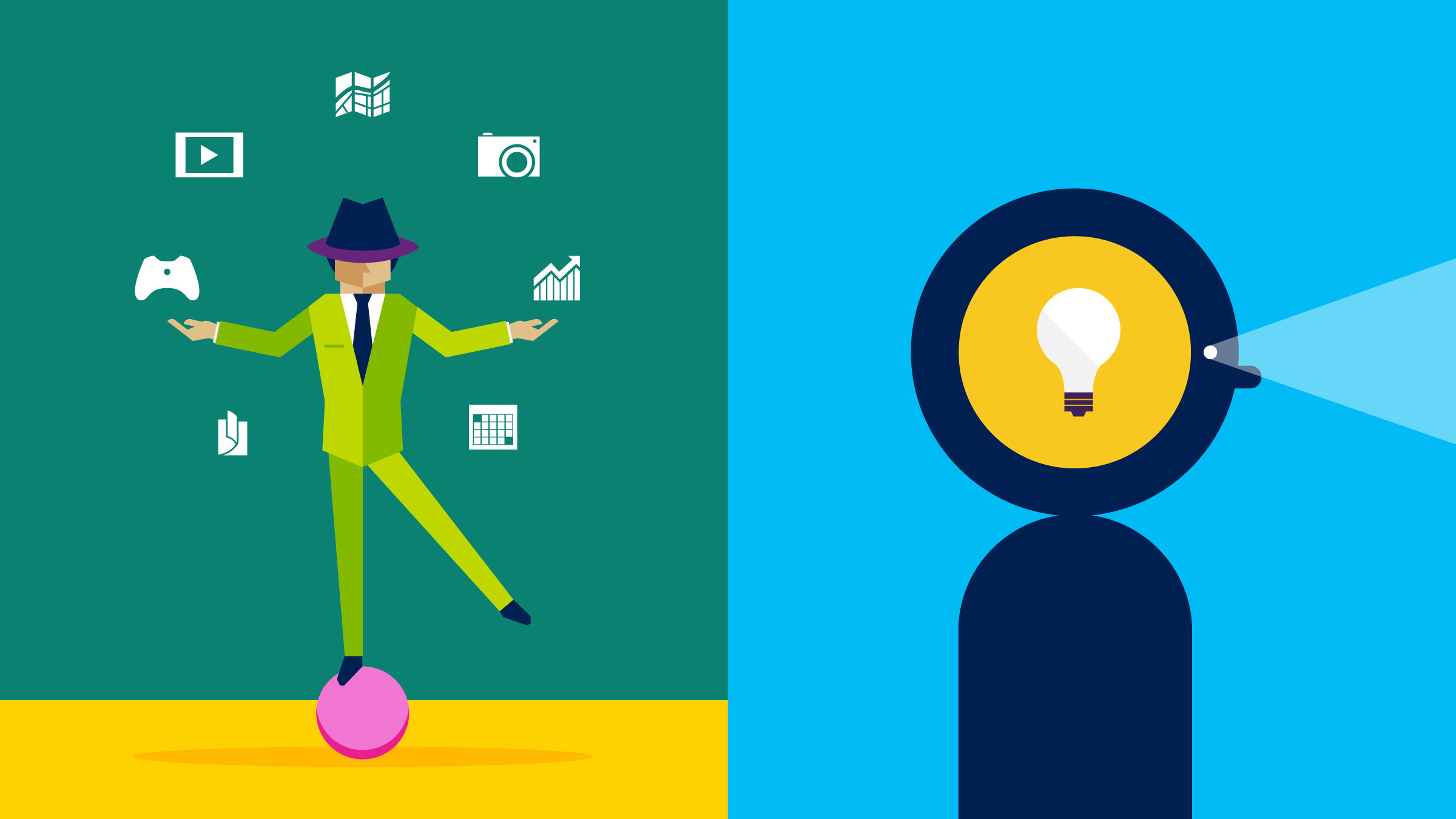 Microsoft brand illustraion
